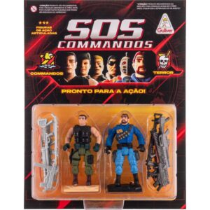 Miniatura Colecionavel Sos Commandos Cronos e Shark - Imagem 1