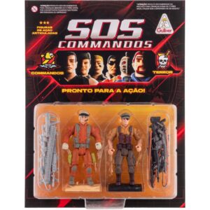 Miniatura Colecionavel Sos Commandos J.dean e Jackall - Imagem 1
