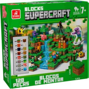 Brinquedo para Montar Blocks Supercraft 120PECAS - Imagem 2