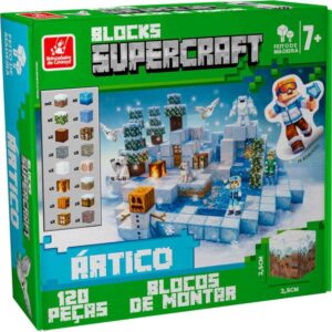 Brinquedo para Montar Blocks Supercraft Artico 120PC - Imagem 6