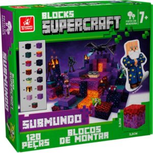 Brinquedo para Montar Blocks Supercraft Submundo 120 - Imagem 2