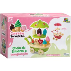 Brincando de Profissoes Carrinho de Sorvete 14PCS - Imagem 3