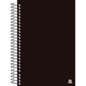 Caderno Espiral 1/4 Capa Dura Kbom Black 140F. - Imagem 1