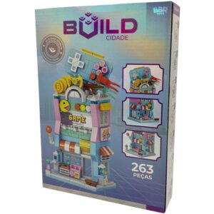 Brinquedo para Montar Mini Cidade Loja de Jogos 263P - Imagem 2