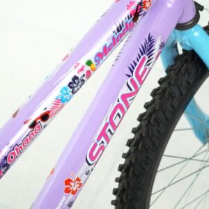 Bicicleta Aro 20 Melody Lilas/Azul C/Ces - Imagem 4