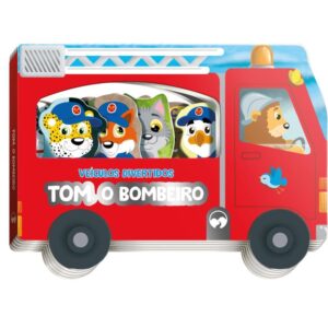 Livro Infantil Colorir Veiculo Divertido Tom Bombeiro - Imagem 1