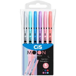 Caneta Esferografica Cis Moon 0.7MM 6 Cores - Imagem 1