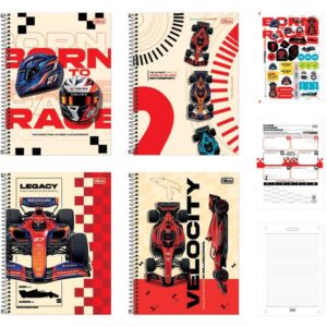 Caderno 01X1 Capa Dura Speed 80FLS - Imagem 1