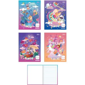 Caderno Caligrafia Capa Dura Spice Kids 40FLS Brochura Femi - Imagem 1