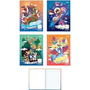 Caderno Caligrafia Capa Dura Spice Kids 40FLS Brochura Masc - Imagem 1