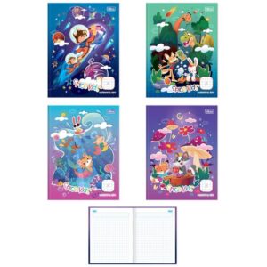 Caderno Quadriculado Univers. Spice Kids 40F Cd Masc/Fem 7X7 - Imagem 1