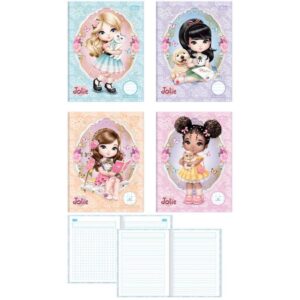 Caderno Quadriculado 1/4 Jolie 40FLS 1X1CM Cd Broch. - Imagem 1