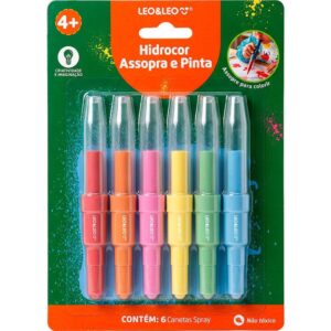 Caneta Hidrografica Hidrocor Assopra e Pinta 6COR - Imagem 1