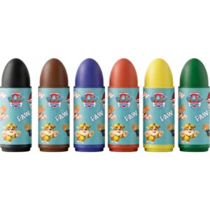Giz de Cera Curto Patrulha Canina 6 Cores - Imagem 2