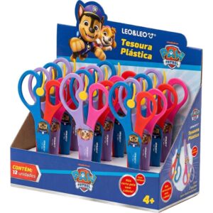 Tesoura Escolar Decorada Patrulha Canina 13,6CM 2MOD - Imagem 1