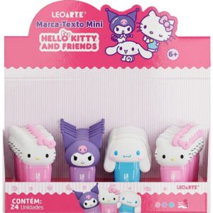 Caneta Marca Texto Hello Kitty 3D 3 Cores - Imagem 1