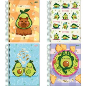 Caderno 01X1 Capa Dura Avocado 80FLS. I.a - Imagem 1
