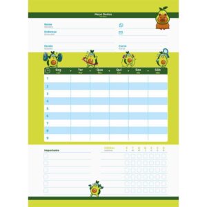 Caderno 01X1 Capa Dura Avocado 80FLS. I.a - Imagem 5