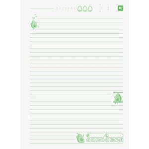 Caderno 01X1 Capa Dura Avocado 80FLS. I.a - Imagem 7