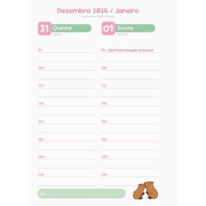 Agenda 2027 Capymood Cd 224FLS.117X162MM - Imagem 3