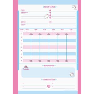 Caderno 01X1 Capa Dura Charmmy Kitty 80FLS. I.a - Imagem 4