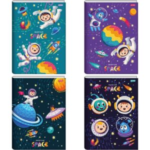Caderno Brochura 1/4 Capa Dura Galaxy Club Space 80FLS. - Imagem 1