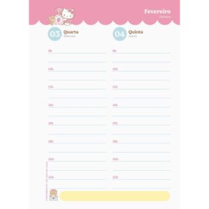 Agenda 2027 Hello Kitty CD.224FL.117X162MM - Imagem 3