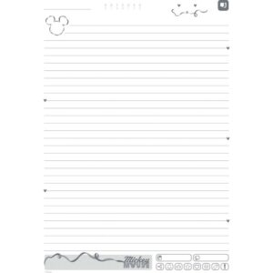 Caderno 01X1 Capa Dura Mickey Arts Magic 80FLS. I.a - Imagem 7