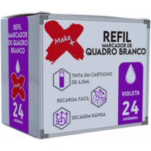 Tinta Marcador Quadro Branco Refil 6.5ML Violeta - Imagem 2