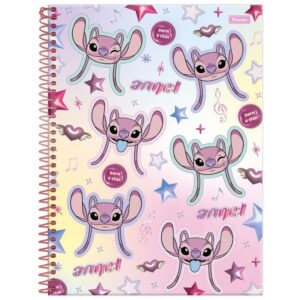 Caderno 01X1 Capa Dura Stitch Angel 80FLS - Imagem 5