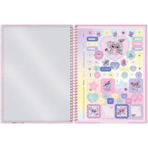 Caderno 01X1 Capa Dura Stitch Angel 80FLS - Imagem 7