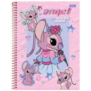 Caderno 10X1 Capa Dura Stitch Angel 160FLS - Imagem 2