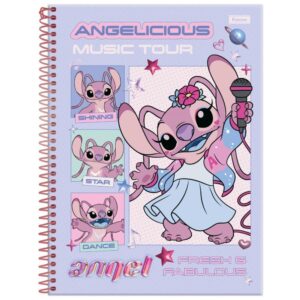 Caderno 10X1 Capa Dura Stitch Angel 160FLS - Imagem 4