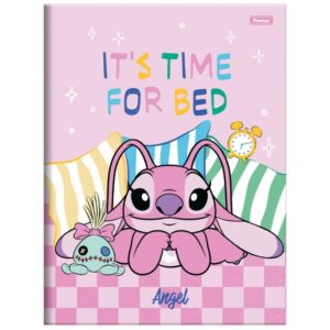 Caderno Brochurao Capa Dura Stitch Angel 80FL - Imagem 2
