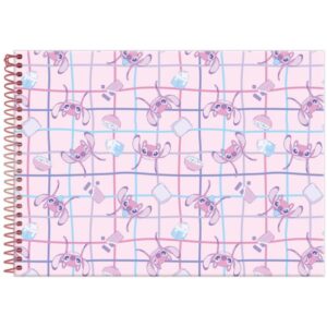 Caderno Desenho Univ Capa Dura Stitch Angel 80FLS - Imagem 4