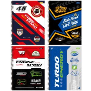 Caderno 01X1 Capa Dura Roadclub 80FLS - Imagem 1