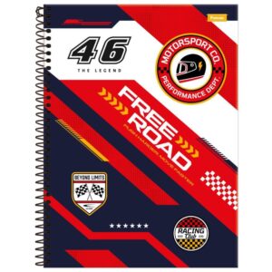 Caderno 01X1 Capa Dura Roadclub 80FLS - Imagem 2