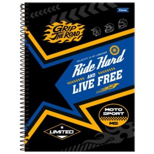 Caderno 01X1 Capa Dura Roadclub 80FLS - Imagem 3
