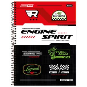Caderno 01X1 Capa Dura Roadclub 80FLS - Imagem 4