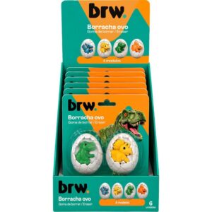Borracha Decorada Raptors Ovo de Dino 2UNX6BLIST - Imagem 1