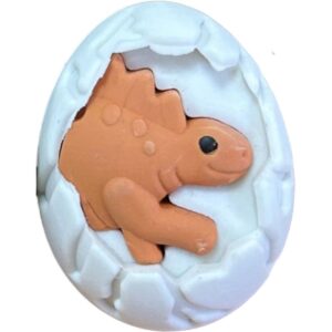 Borracha Decorada Raptors Ovo de Dino 2UNX6BLIST - Imagem 5