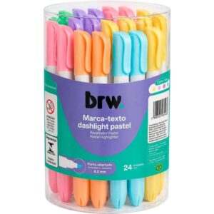 Caneta Marca Texto Dashlight Pastel 6 Cores - Imagem 1
