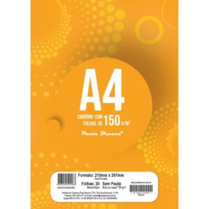 Bloco Tecnico sem Margem Desenho A4 Art Pb 20F.BR 150G - Imagem 1