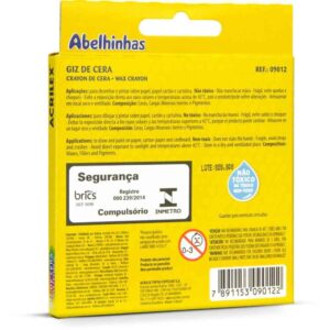 Giz de Cera Fino 12 Cores 48G - Imagem 2