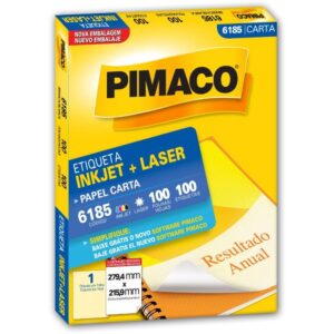 Etiqueta Carta 6185 100 Fls 279,4 X 215,9 Mm - Imagem 1