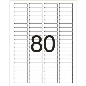 Etiqueta Carta 6087 10 Fls 12,7 X 44,45 Mm - Imagem 2