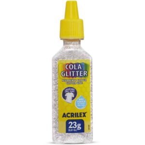 Cola com Glitter Tubo 23G. Cristal - Imagem 1