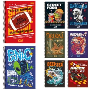 Caderno Espiral 1/4 Capa Dura Cliff Masculino 80FLS. - Imagem 1