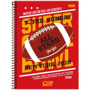 Caderno Espiral 1/4 Capa Dura Cliff Masculino 80FLS. - Imagem 2