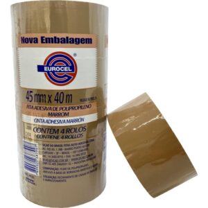 Fita para Empacotamento PP 33 45MMX40M Marrom - Imagem 1